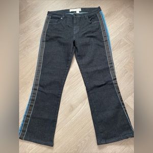 Victoria Beckham Dark Wash Jeans  side stripe Size 30 NWOT